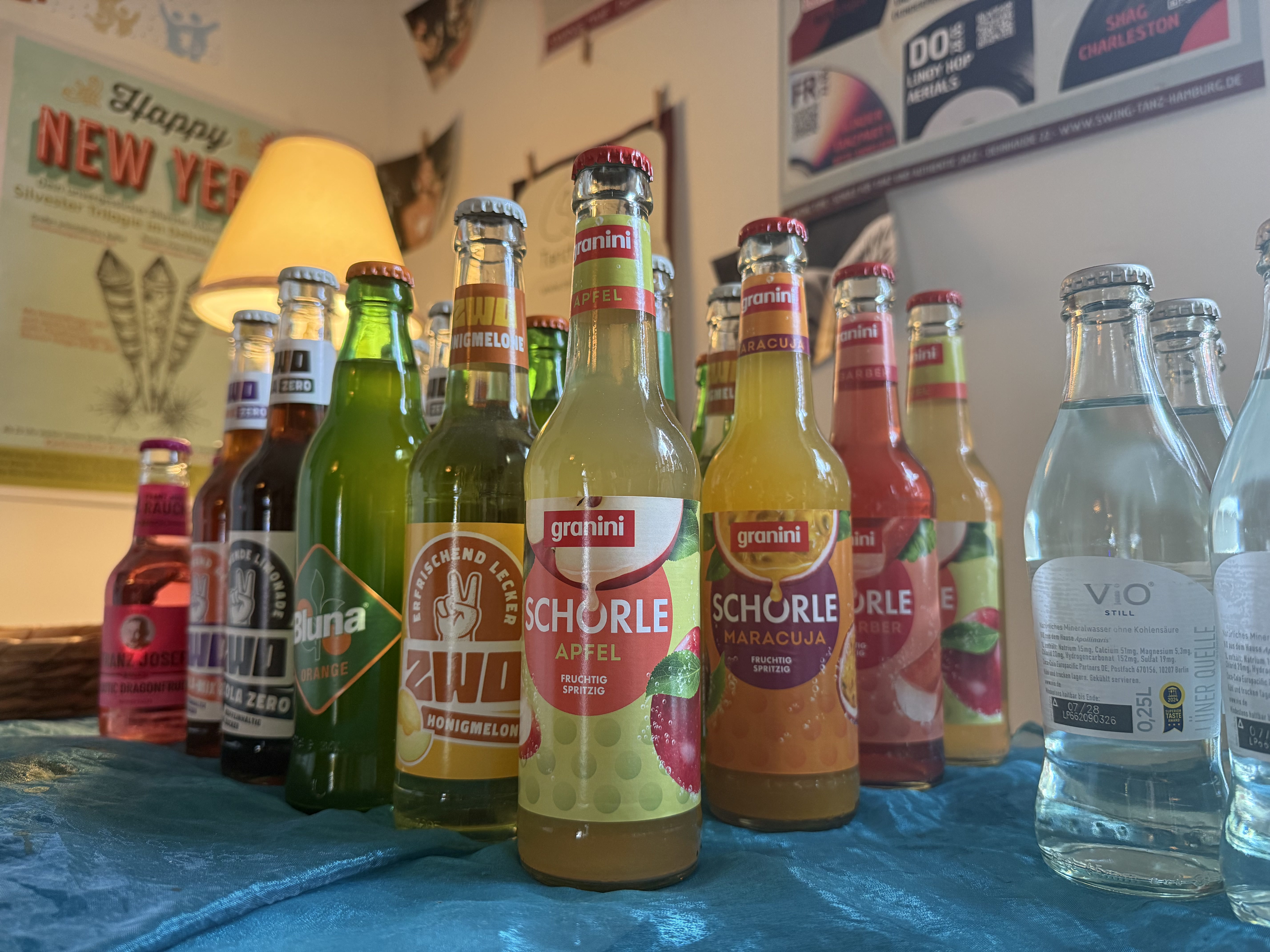 SWING TIME Auswahl an nicht-alkoholischen Getränken